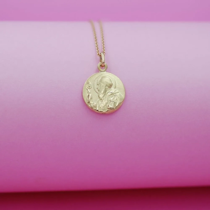 MEDALLA SAN BENITO ORO 18K - 12 - 2