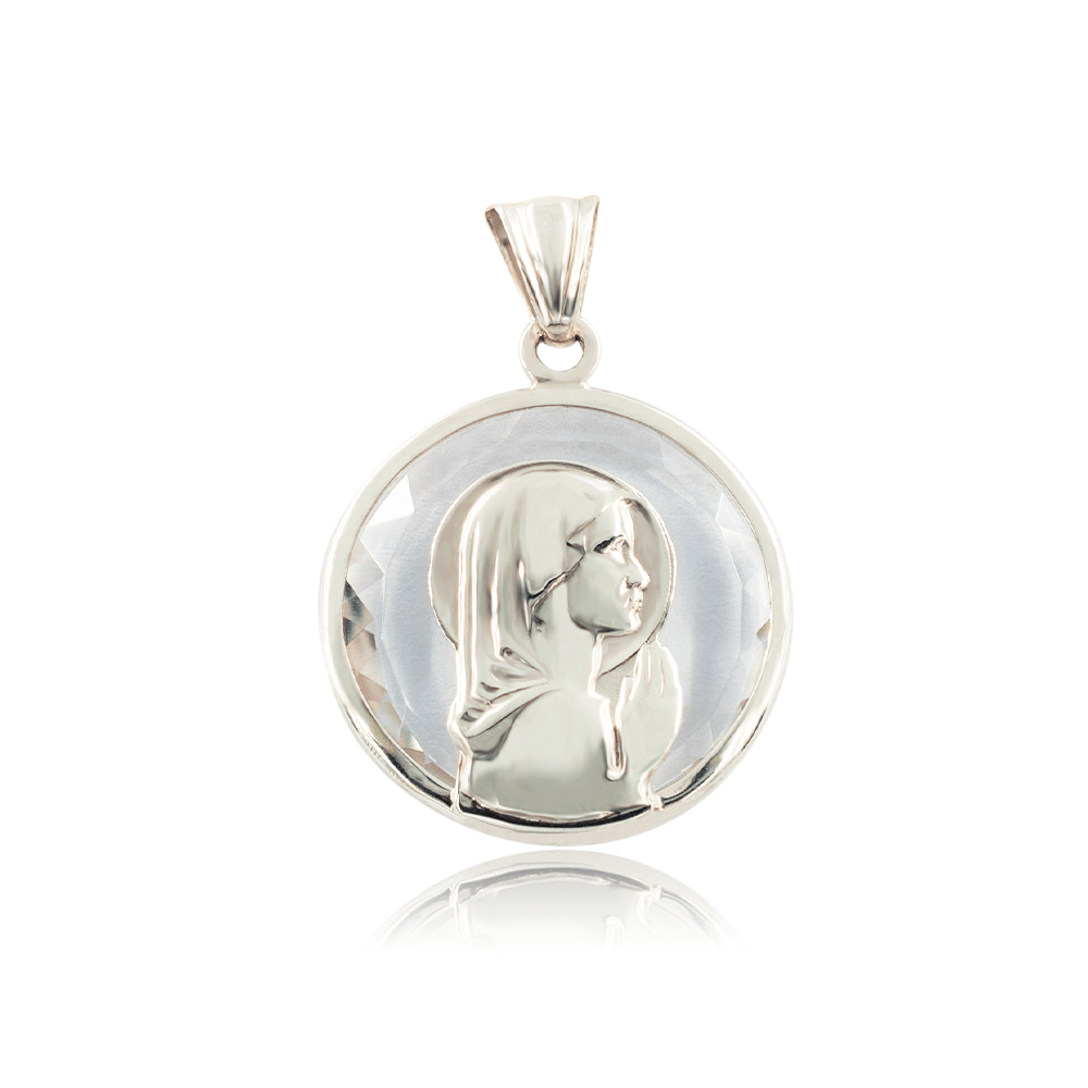 MEDALLA VIRGEN CRISTAL 20MM - 1