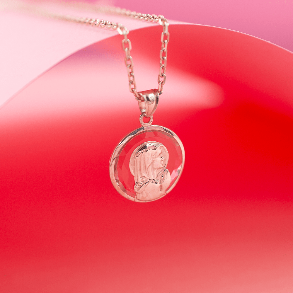 MEDALLA VIRGEN CRISTAL 20MM - 3