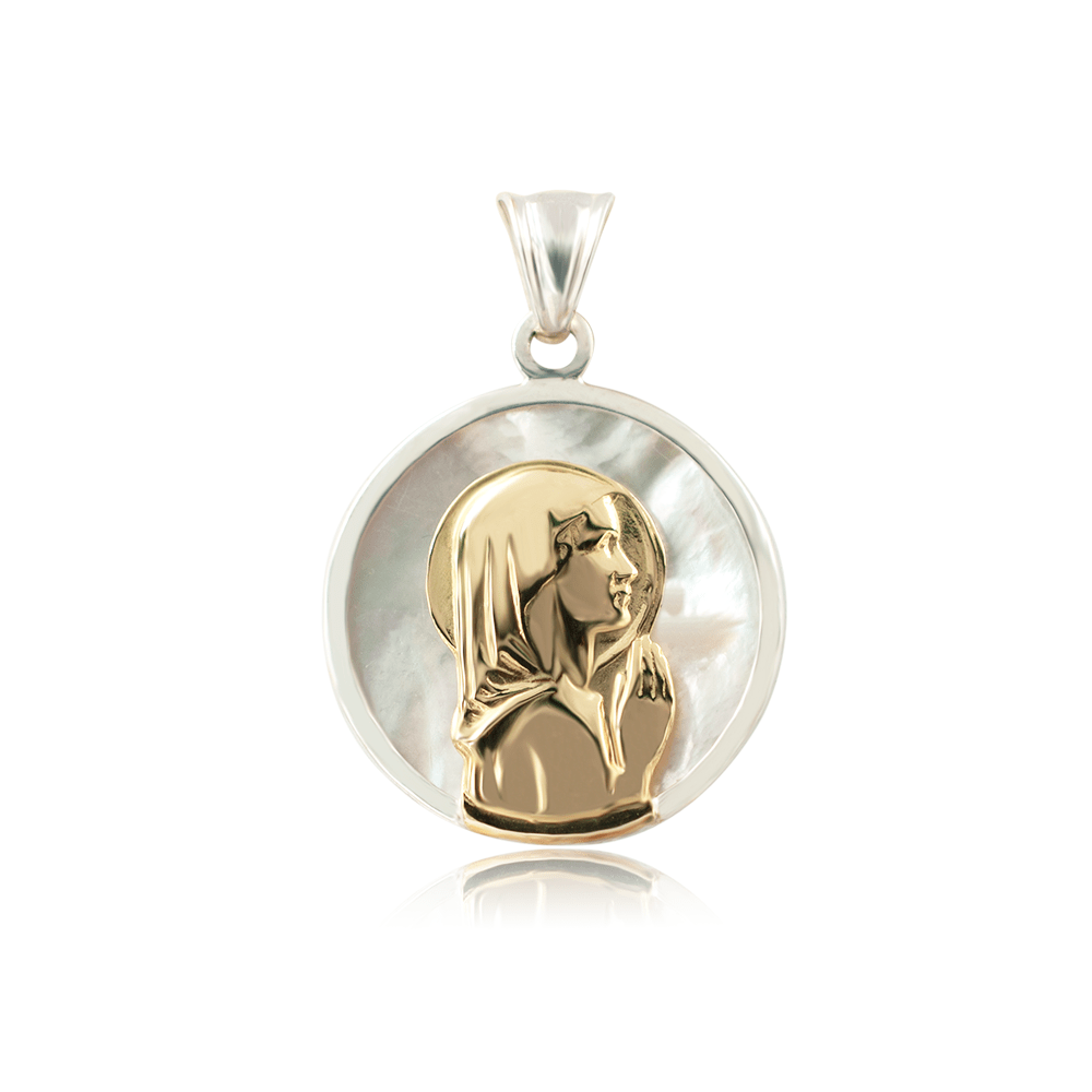 MEDALLA VIRGEN NÁCAR MEDIANA 20MM - 1