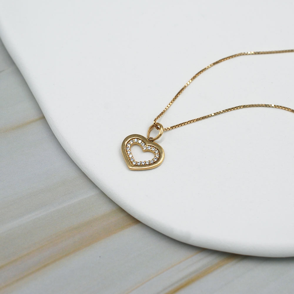 CONJUNTO CORA ORO 18K - CADENA 40CM - 3