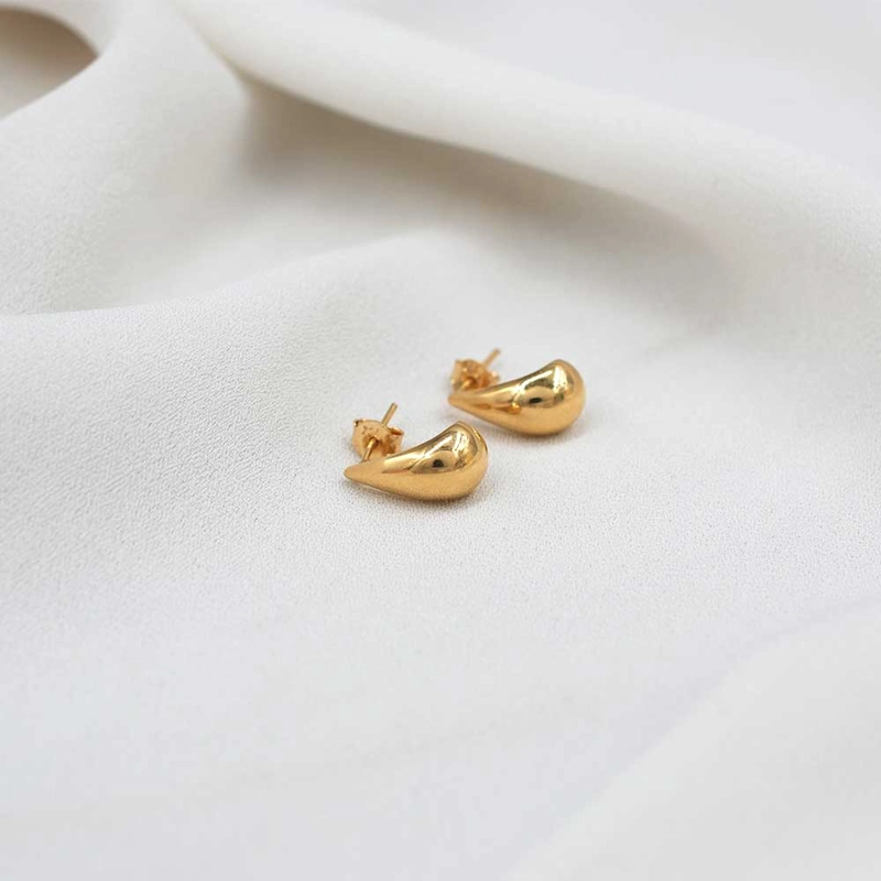 AROS GOTA ORO AMARILLO 18K - 1