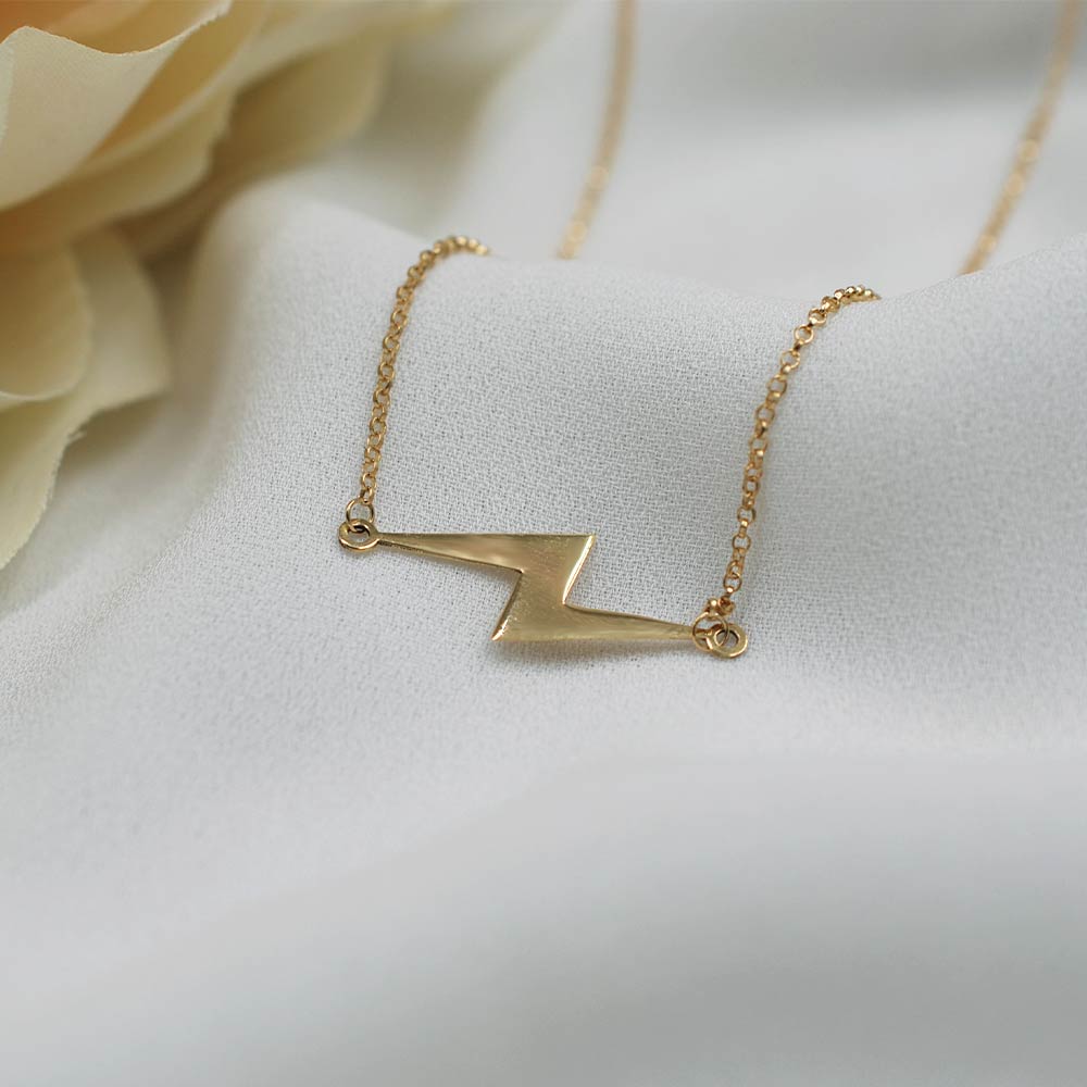 COLLAR ELLA JOYAS ORO 18K RAYO - 1