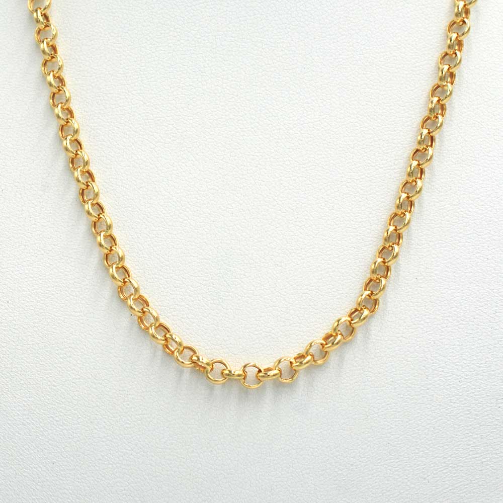 CADENA ROLO GRUESA ORO AMARILLO 18K - CADENA 45CM - 1