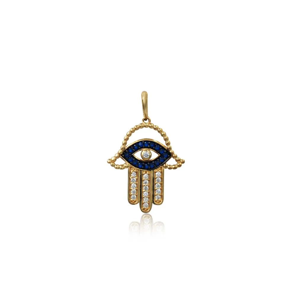 COLGANTE MANO DE FÁTIMA ORO 18K - 1