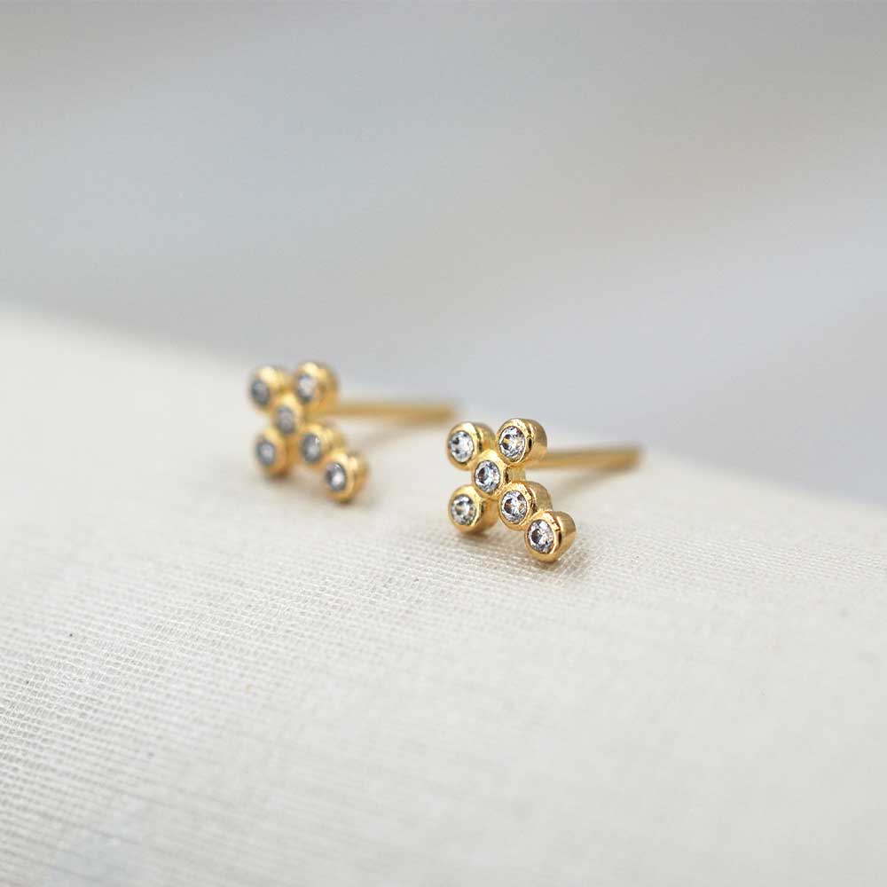 AROS CRUZ ORO 18K - 1