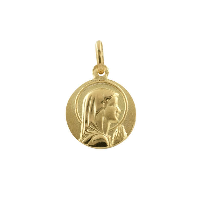 MEDALLA VIRGEN NIÑA ORO 18K - 16 MM - 1