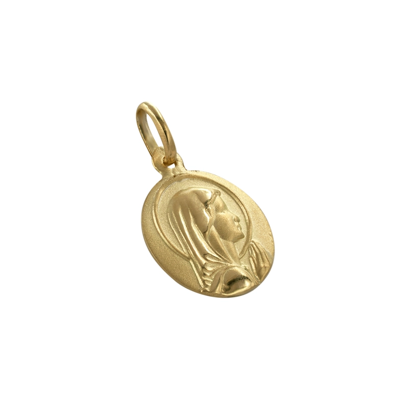MEDALLA VIRGEN NIÑA ORO 18K - 16 MM - 3