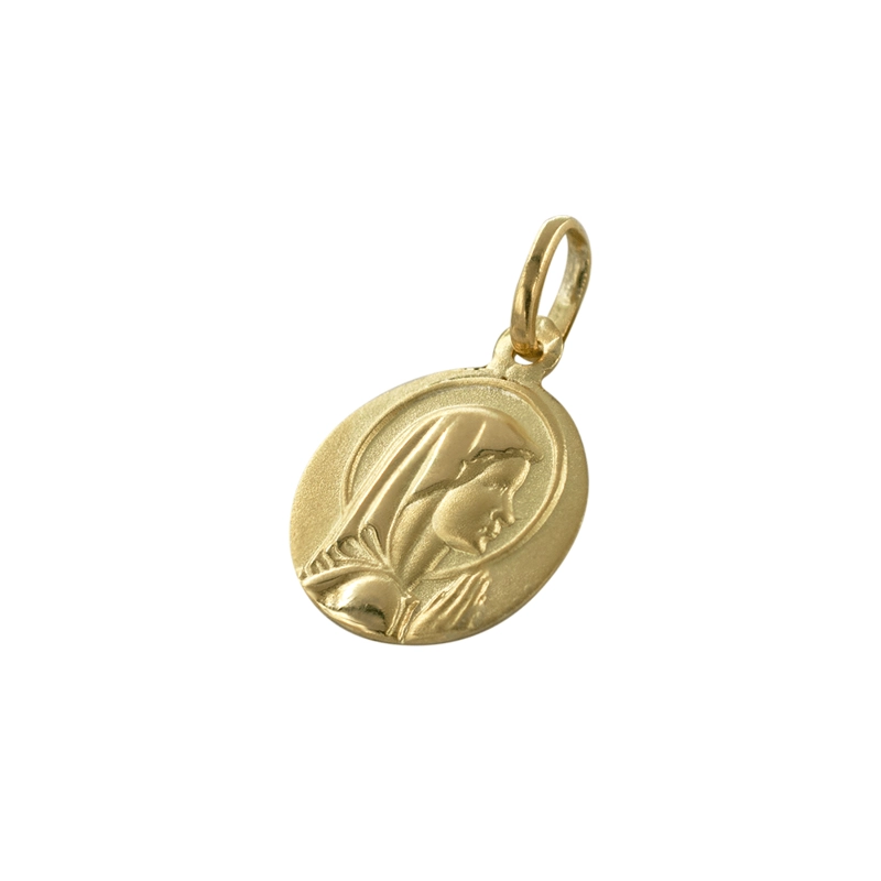 MEDALLA VIRGEN NIÑA ORO 18K - 16 MM - 4
