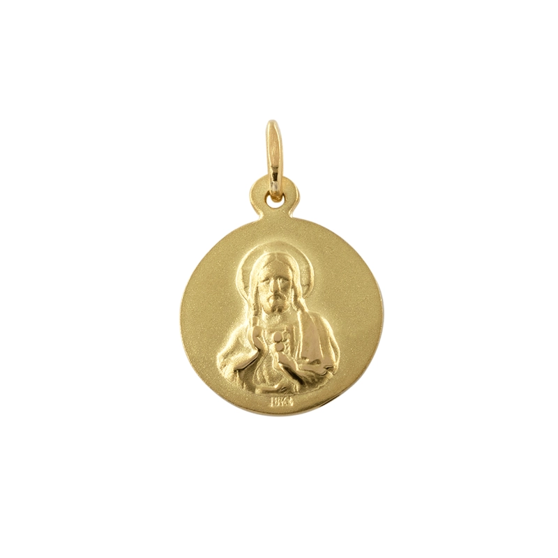 MEDALLA ESCAPULARIO SAGRADO CORAZON - 14 MM - 1