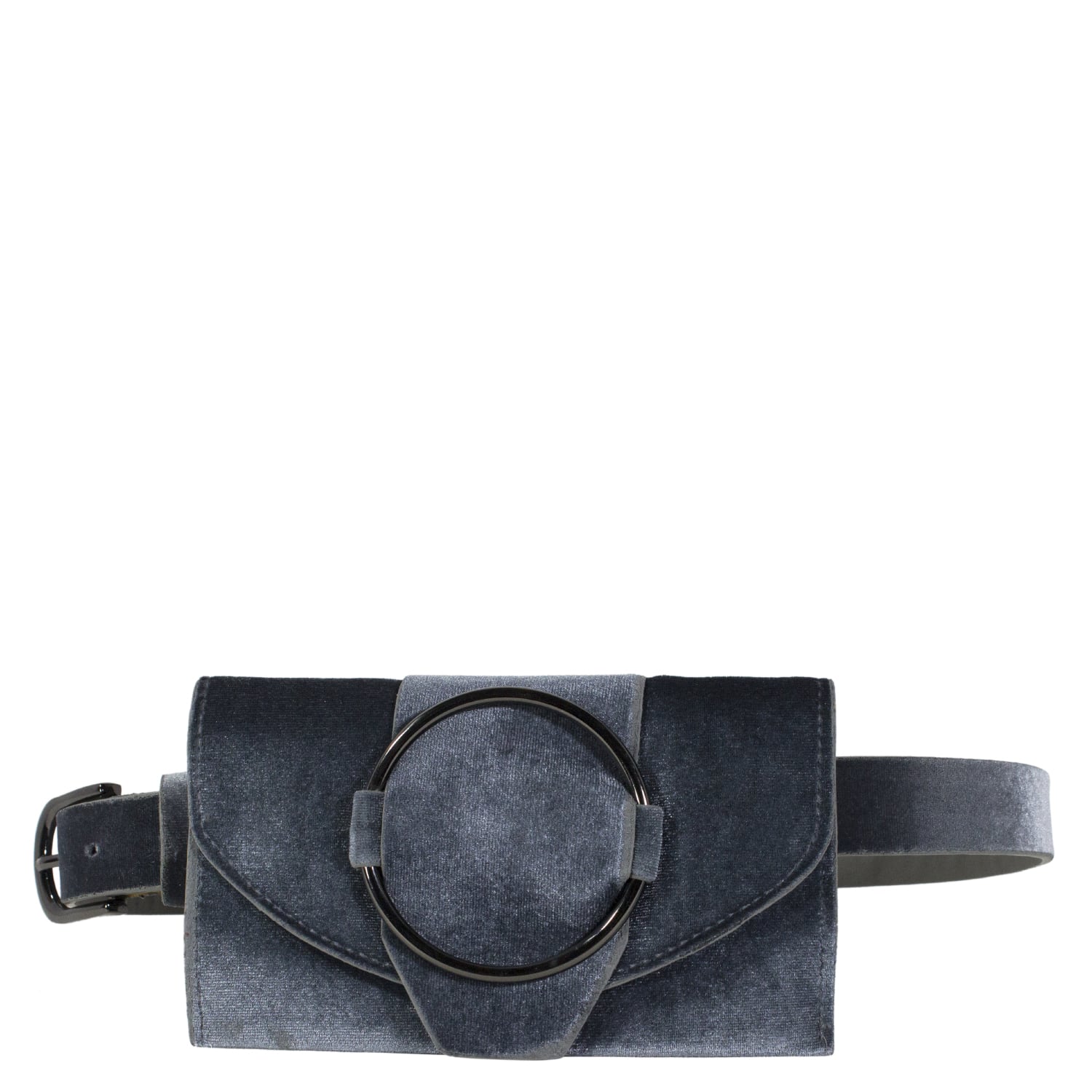 CINTURON TERCIOPELO MAILEA RCI302624 GRIS BOLSILLO - 2