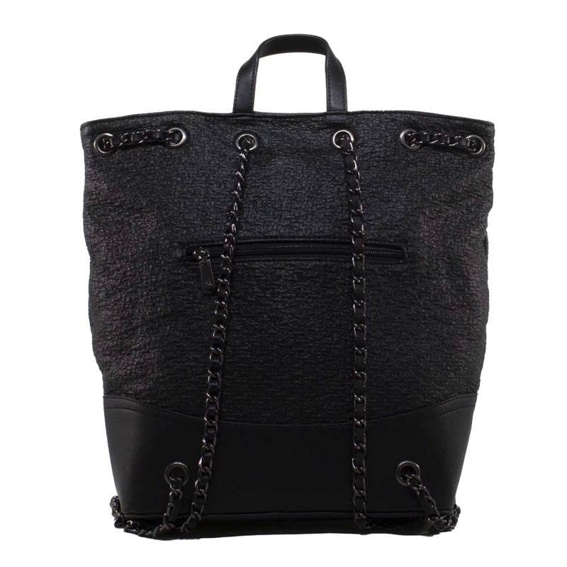 MOCHILA GRANDE METAL NEGRO - 3