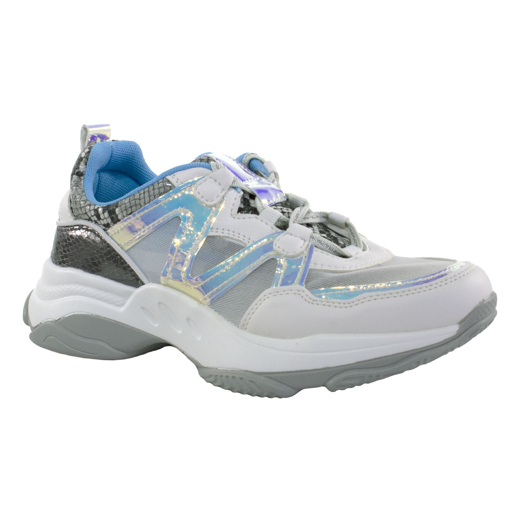 ZAPATILLAS MUJER MAILEA BLANCO MIX MATERIALES - 1