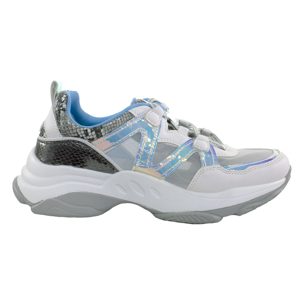ZAPATILLAS MUJER MAILEA BLANCO MIX MATERIALES - 2