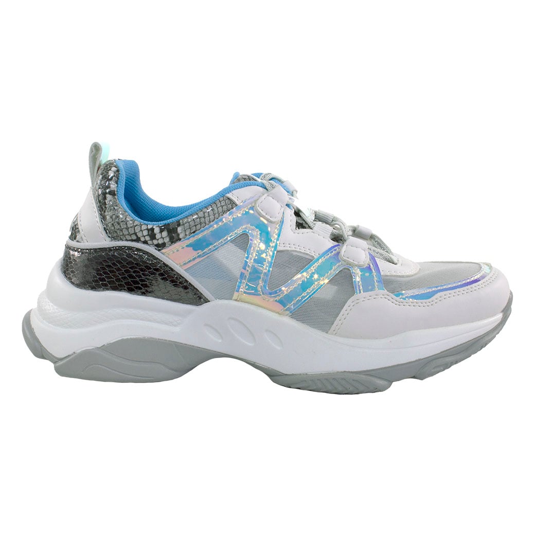 ZAPATILLAS MUJER MAILEA BLANCO MIX MATERIALES - 2