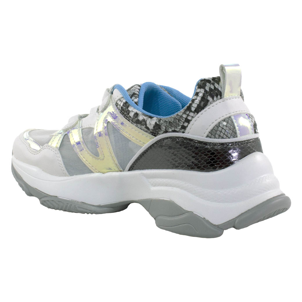 ZAPATILLAS MUJER MAILEA BLANCO MIX MATERIALES - 3