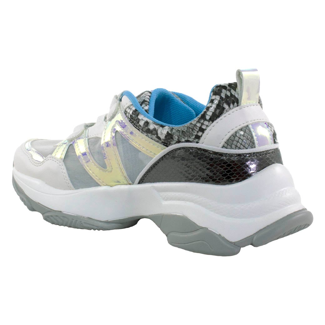 ZAPATILLAS MUJER MAILEA BLANCO MIX MATERIALES - 3