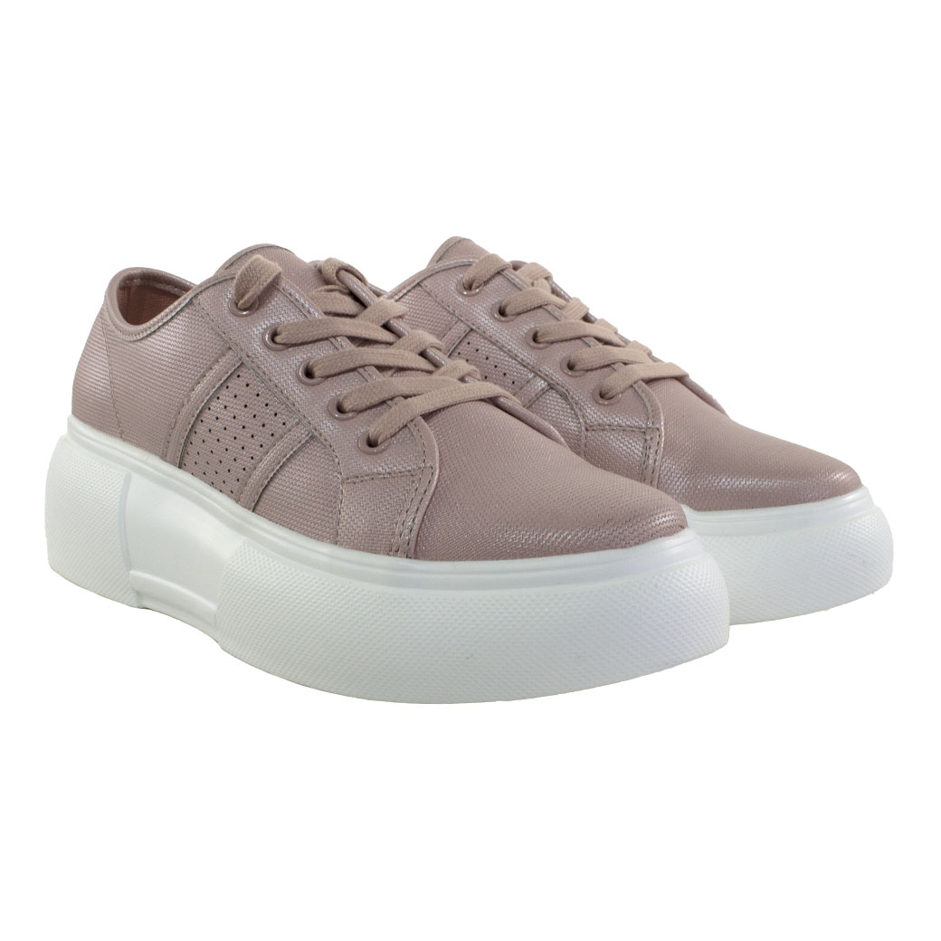 ZAPATILLA ALTA LISA PERFORADA - 4