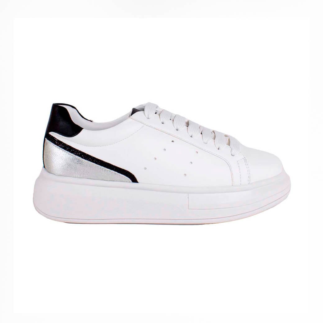 ZAPATILLAS MUJER MAILEA BLANCO TALON CON VIVO - 1