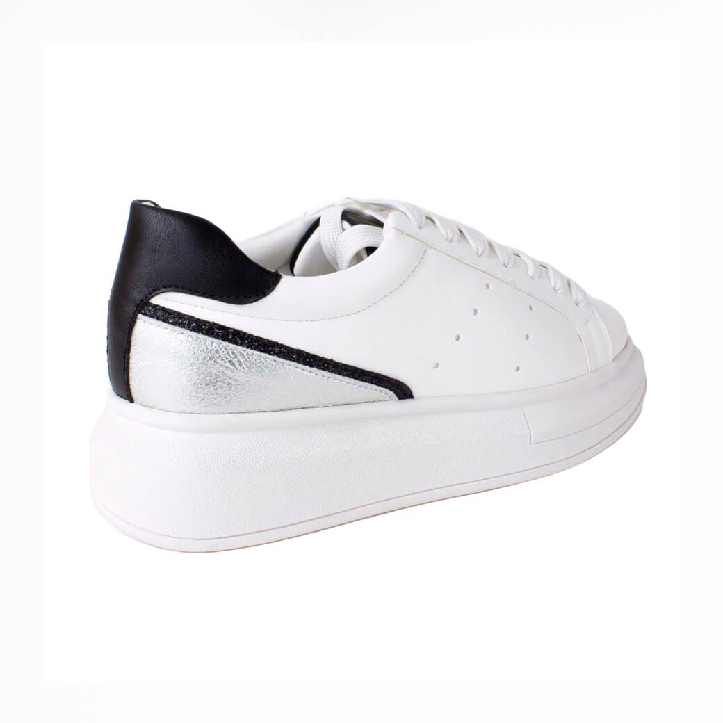 ZAPATILLAS MUJER MAILEA BLANCO TALON CON VIVO - 3