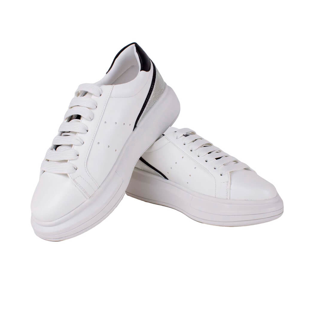 ZAPATILLAS MUJER MAILEA BLANCO TALON CON VIVO - 4