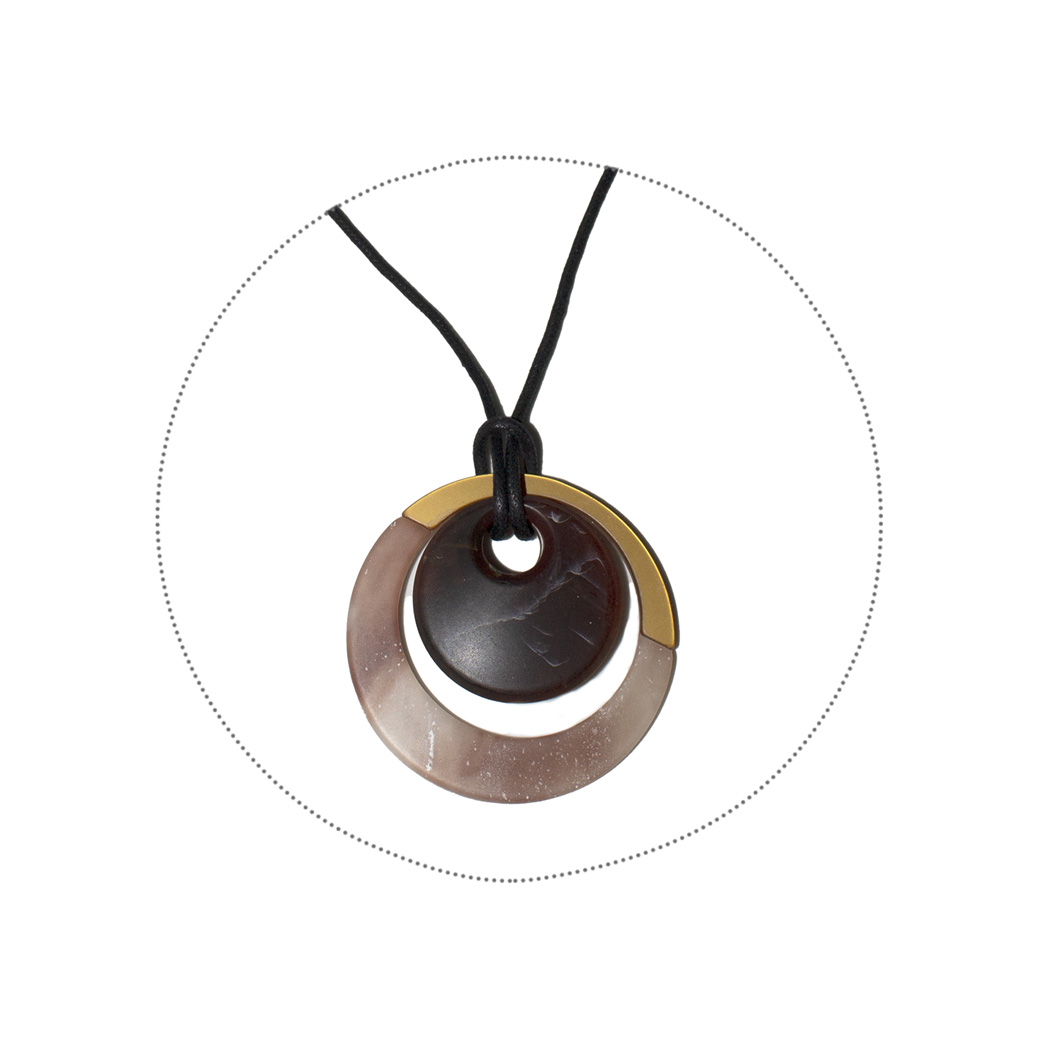 COLLAR MAILEA ZCO7594 ACRILICO C/METAL - 3