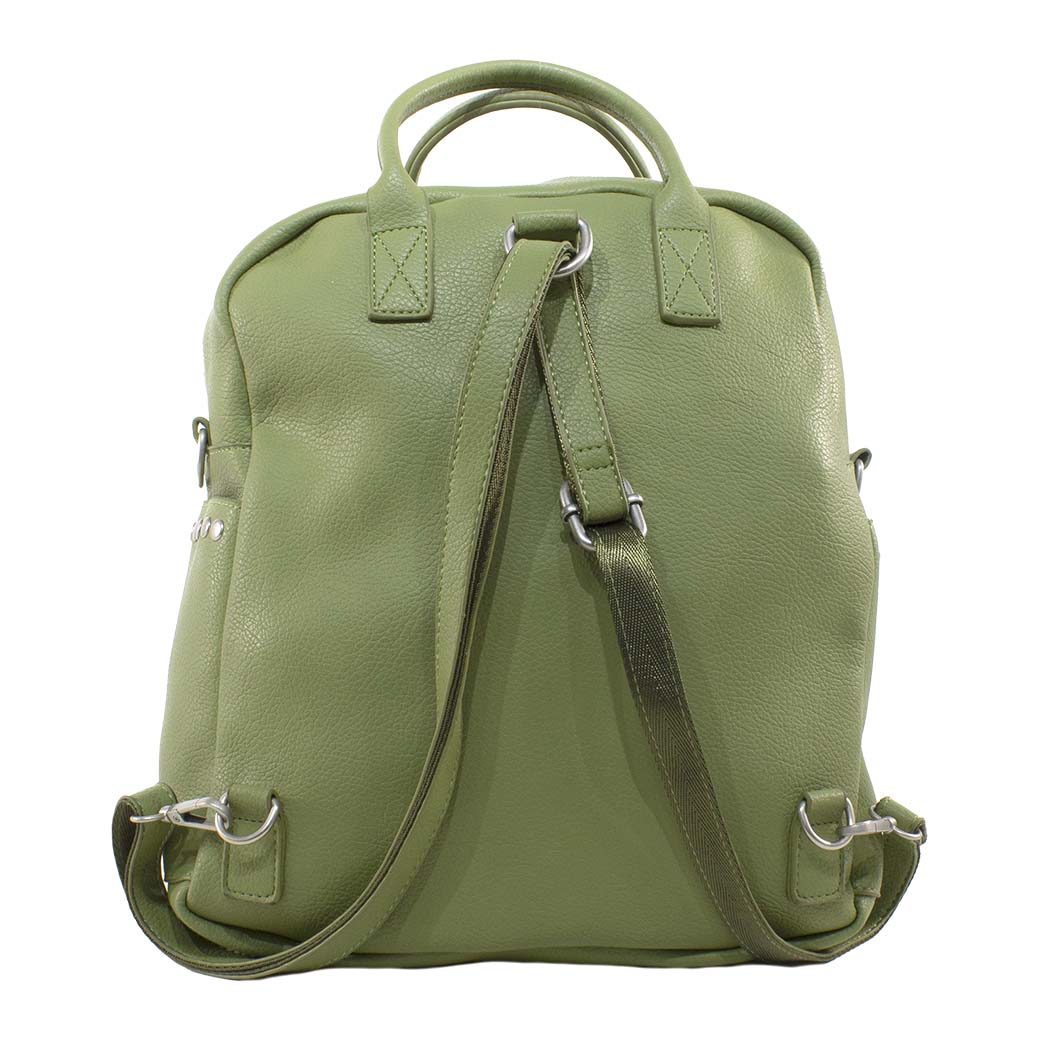 MOCHILA TACHAS BOLSILLO VERDE - 3
