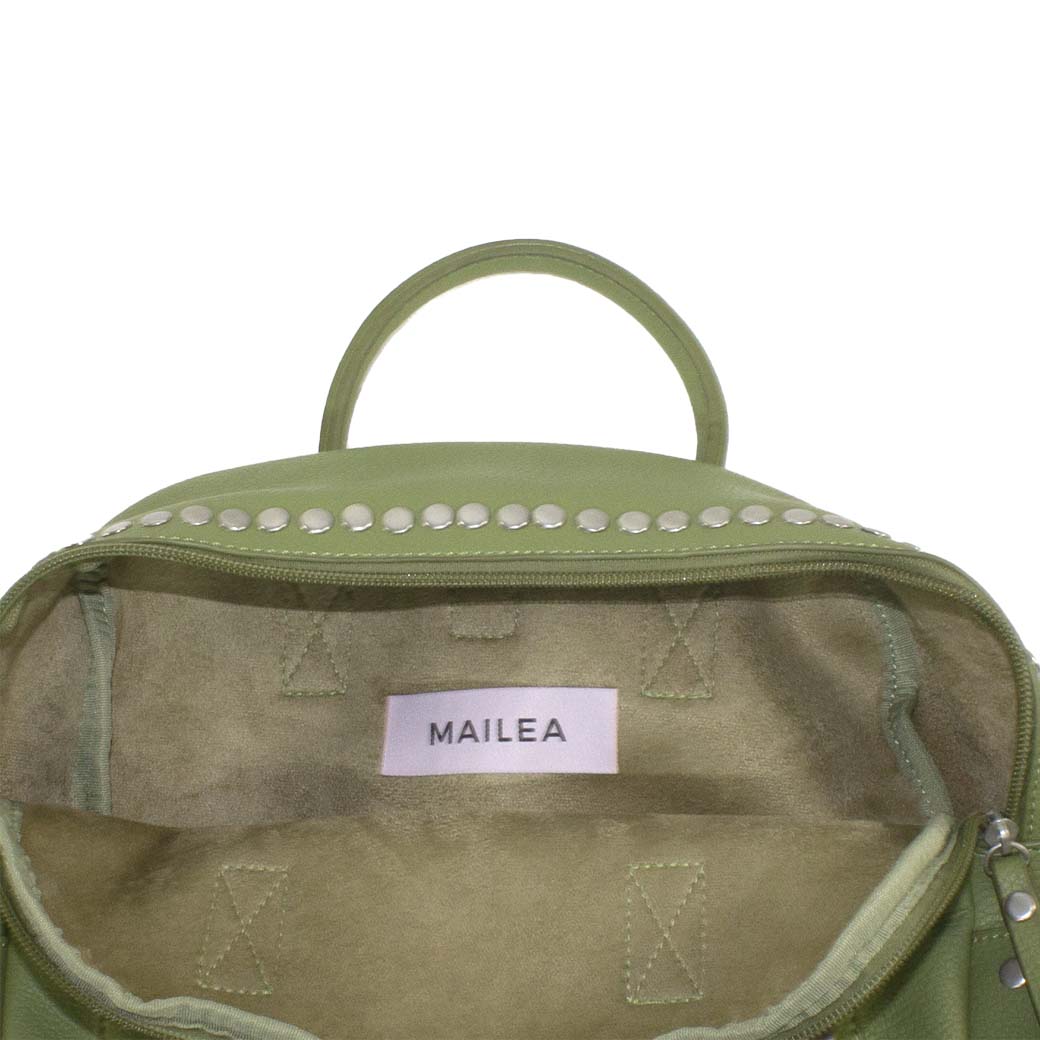 MOCHILA TACHAS BOLSILLO VERDE - 4