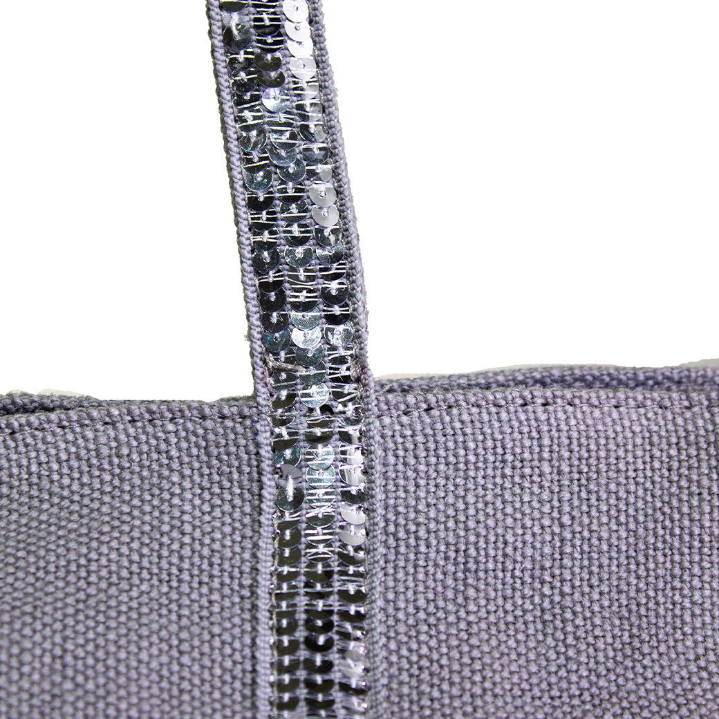 CARTERA YUTE C/ LENTEJUELAS GRIS - 2