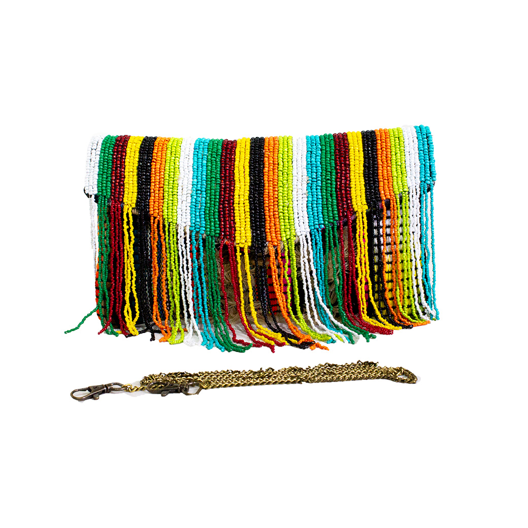 BANDOLERA TELA C/ MOSTACILLA BEIGE - 2