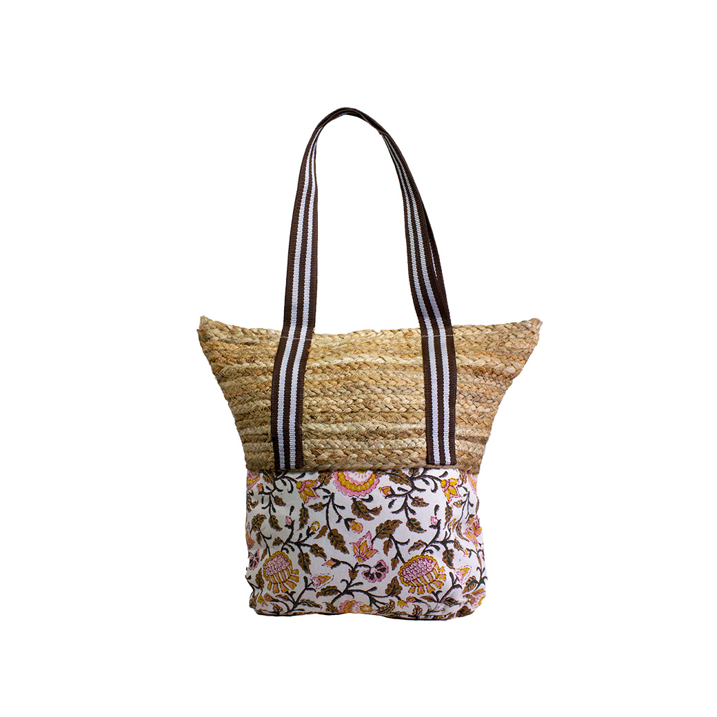 CARTERA YUTE TELA BEIGE - 1