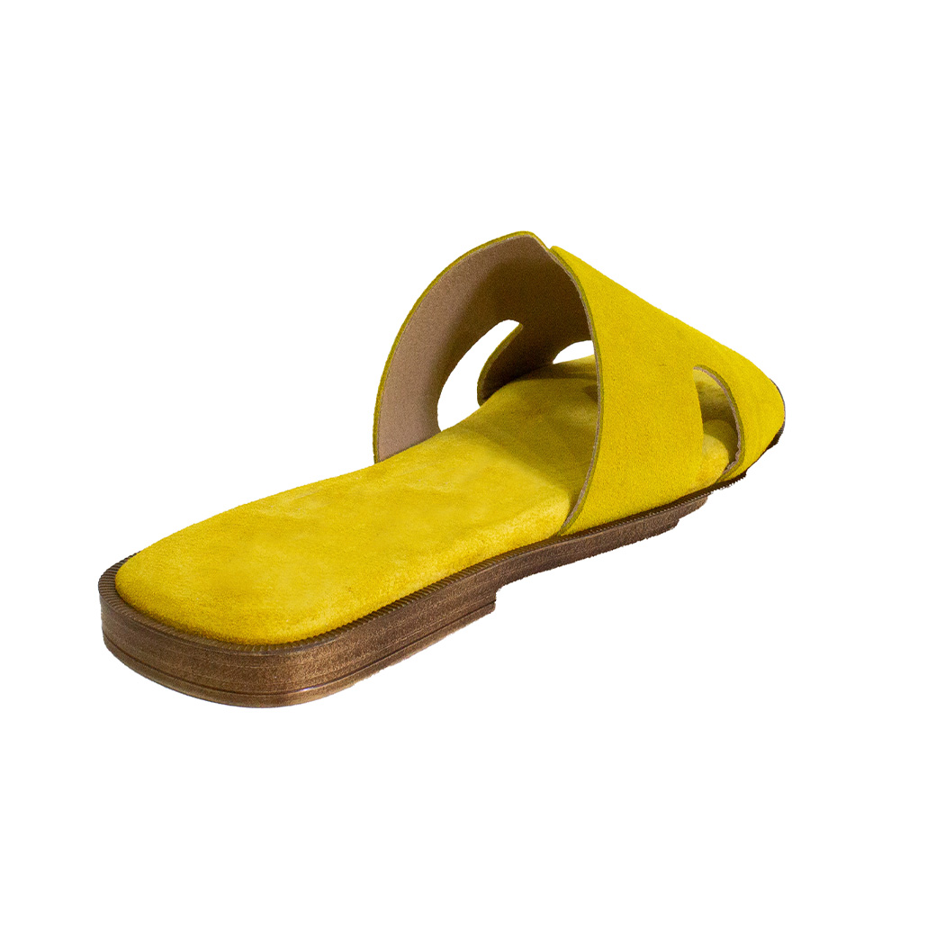 SANDALIAS MUJER MAILEA RENO PLANA ACOLCHADA AMARILLO - 2