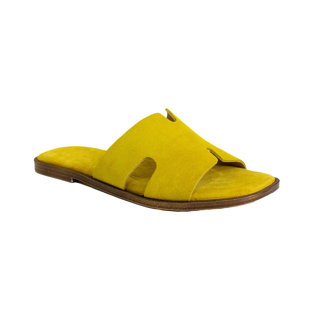 SANDALIAS MUJER MAILEA RENO PLANA ACOLCHADA AMARILLO - 3