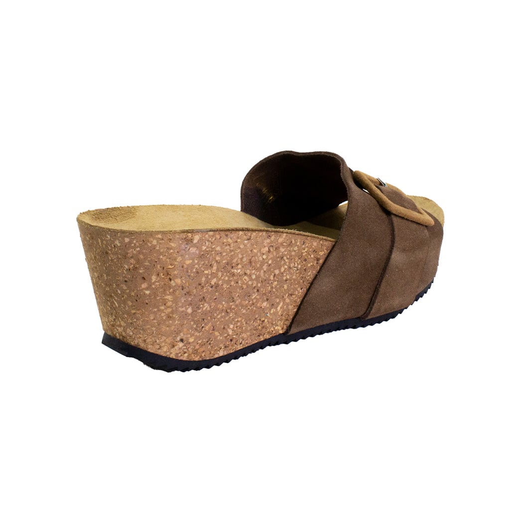 SANDALIAS MUJER MAILEA ALTO HEBILLA FORRADA TOSTADO - 3