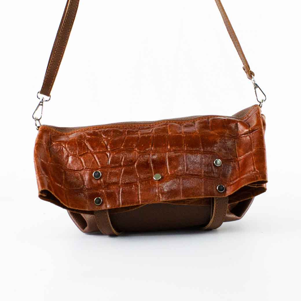 CARTERA DE CUERO COCO BROCHE 743 MUJER TAUPE MAILEA - 7