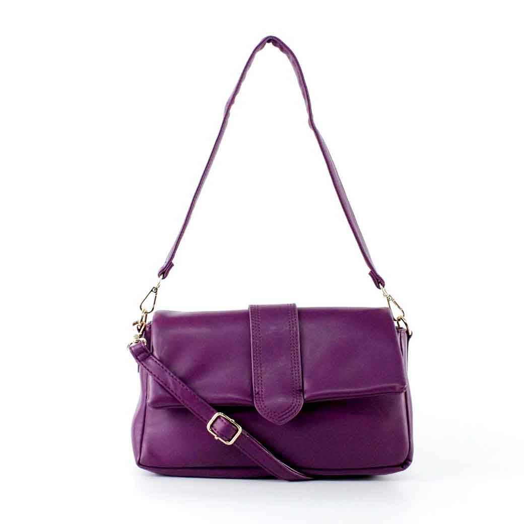 CARTERA ECOCUERO LISA 639 MUJER MORADO MAILEA - 1