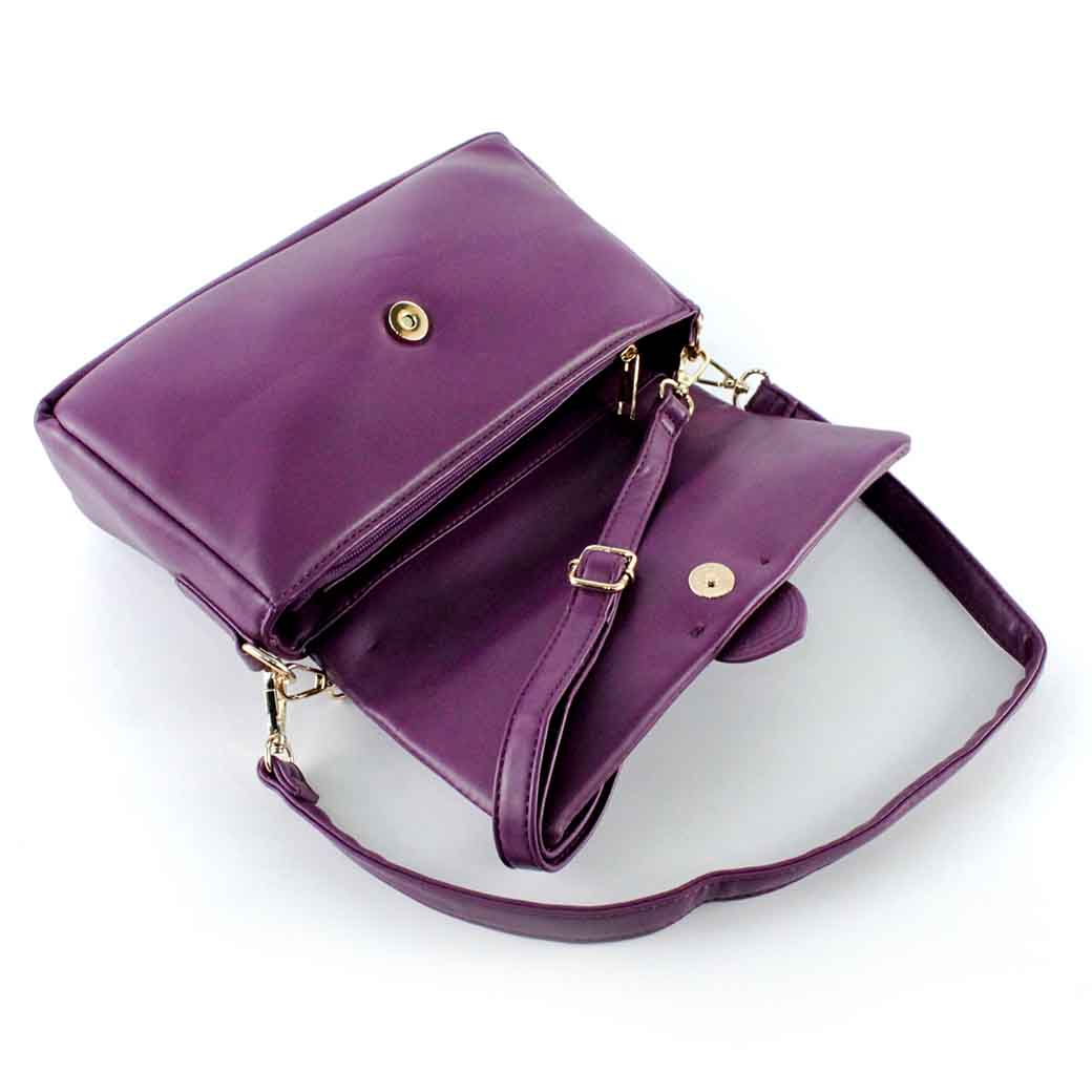 CARTERA ECOCUERO LISA 639 MUJER MORADO MAILEA - 4