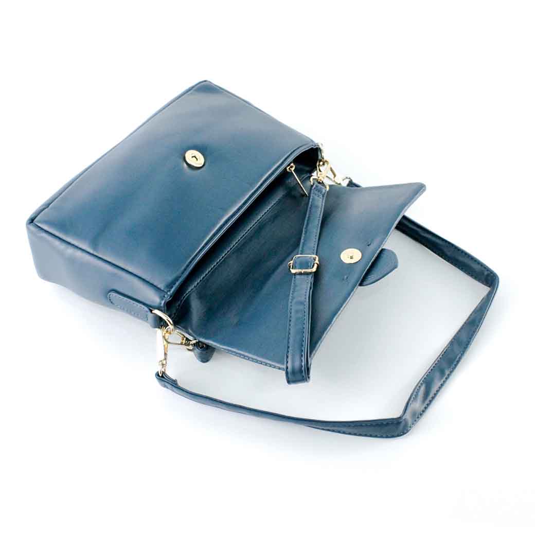 CARTERA ECOCUERO LISA 639 MUJER PETROLEO MAILEA - 4