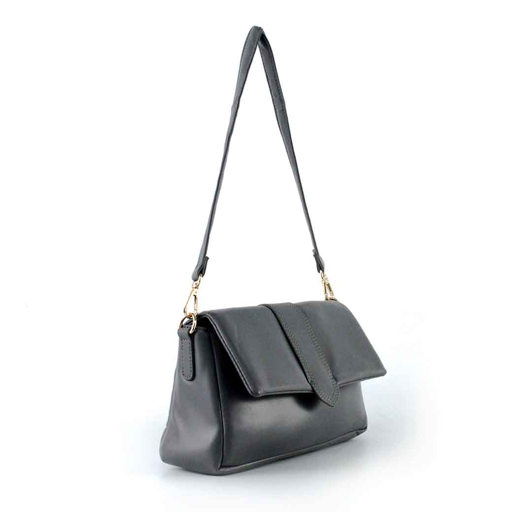 CARTERA ECOCUERO LISA 639 MUJER GRIS MAILEA - 2
