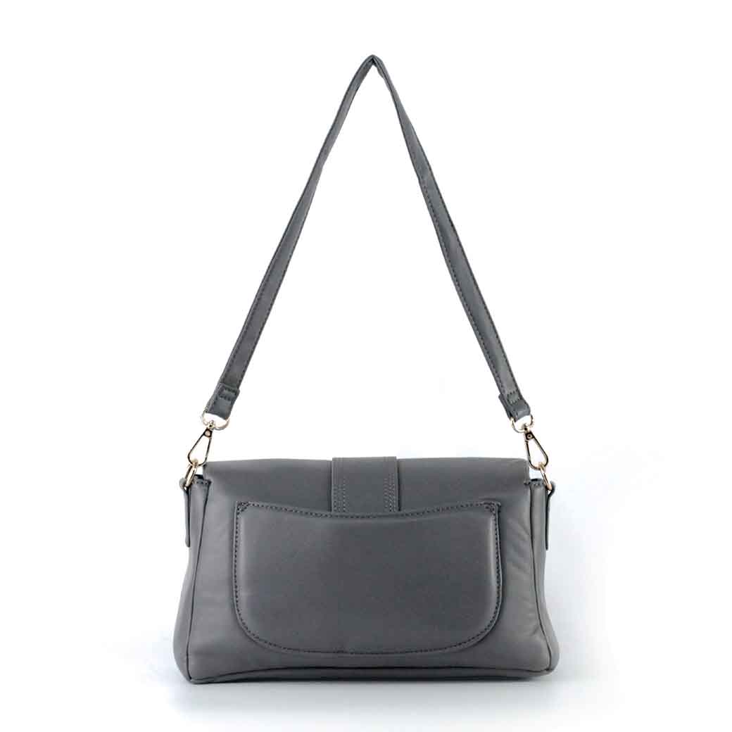CARTERA ECOCUERO LISA 639 MUJER GRIS MAILEA - 3