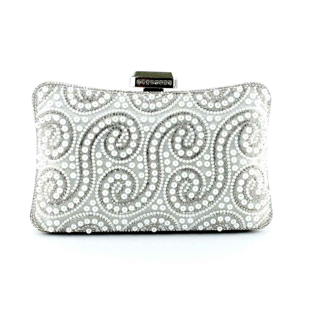 CARTERA PERLA DE NOCHE 860 MUJER PLATEADO MAILEA - 1