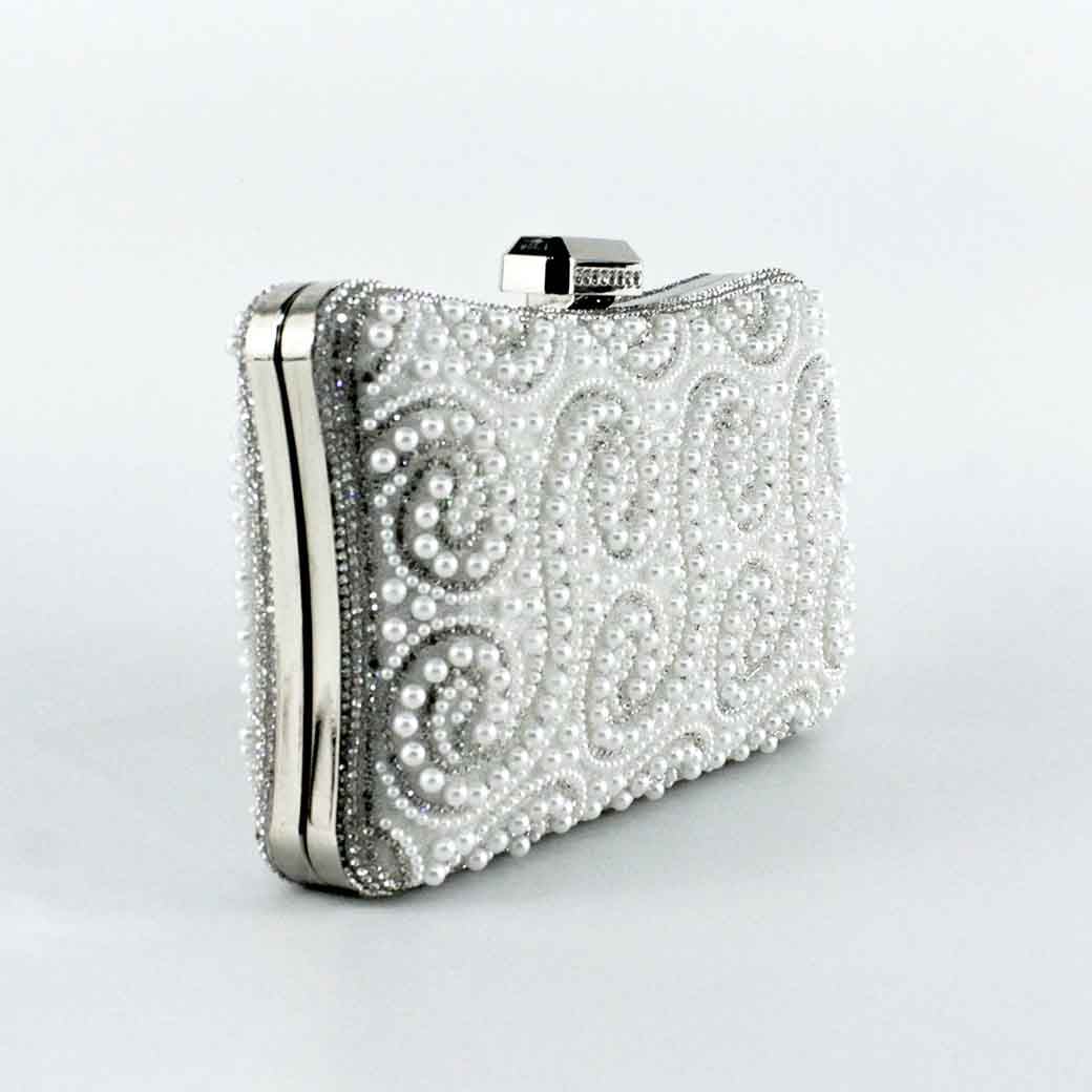 CARTERA PERLA DE NOCHE 860 MUJER PLATEADO MAILEA - 2
