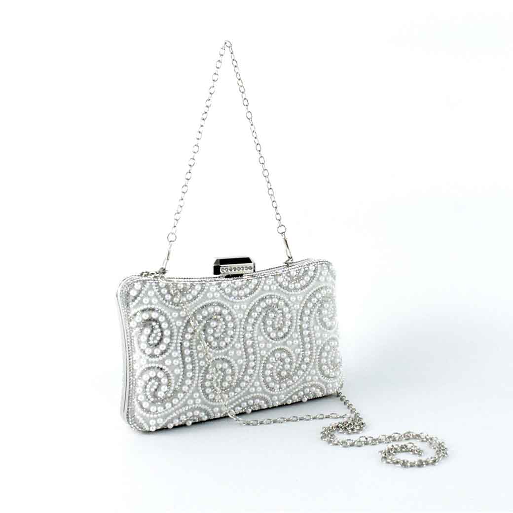 CARTERA PERLA DE NOCHE 860 MUJER PLATEADO MAILEA - 4