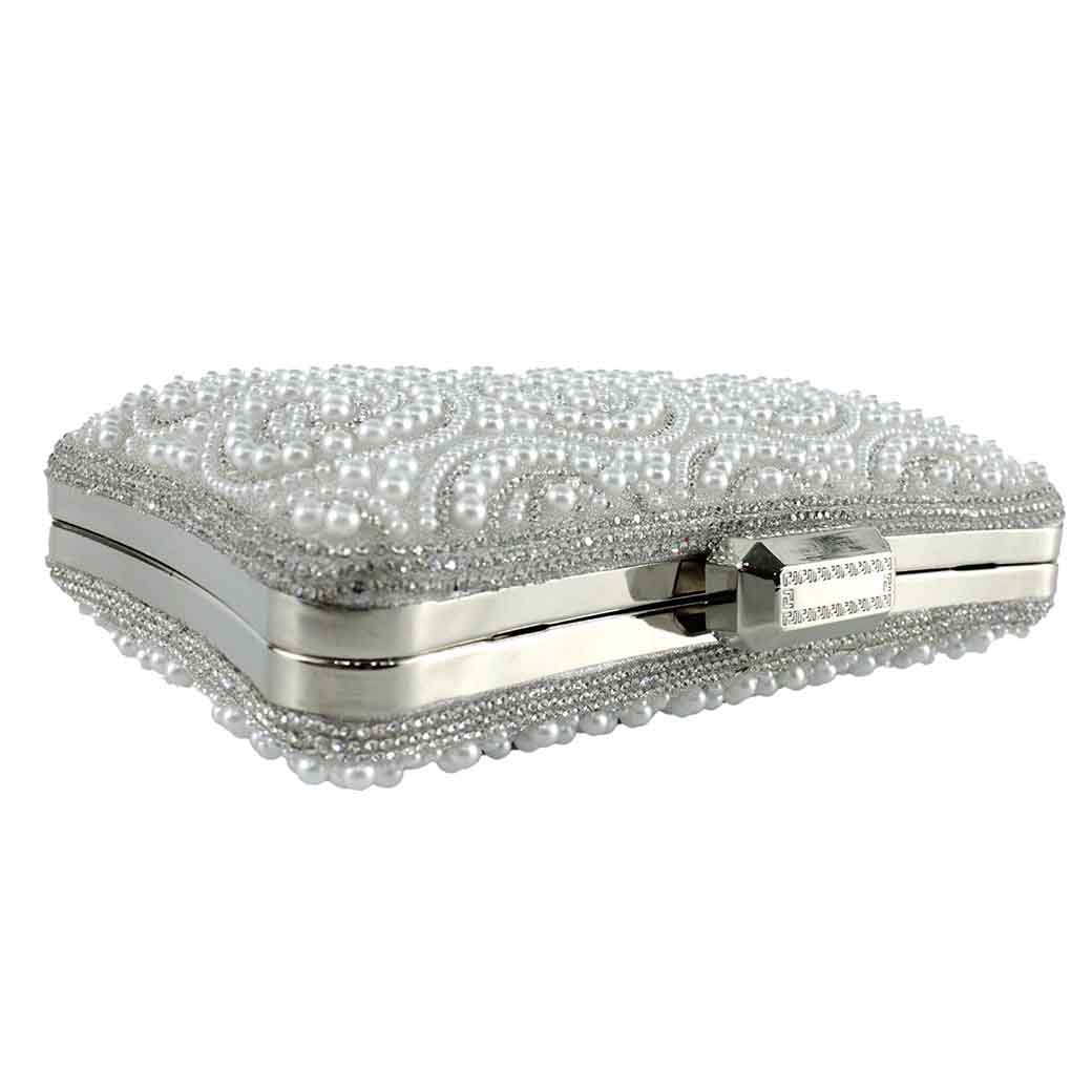 CARTERA PERLA DE NOCHE 860 MUJER PLATEADO MAILEA - 6