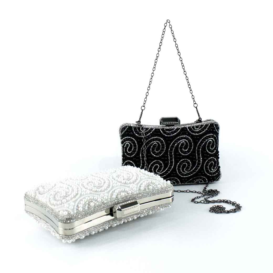 CARTERA PERLA DE NOCHE 860 MUJER PLATEADO MAILEA - 8