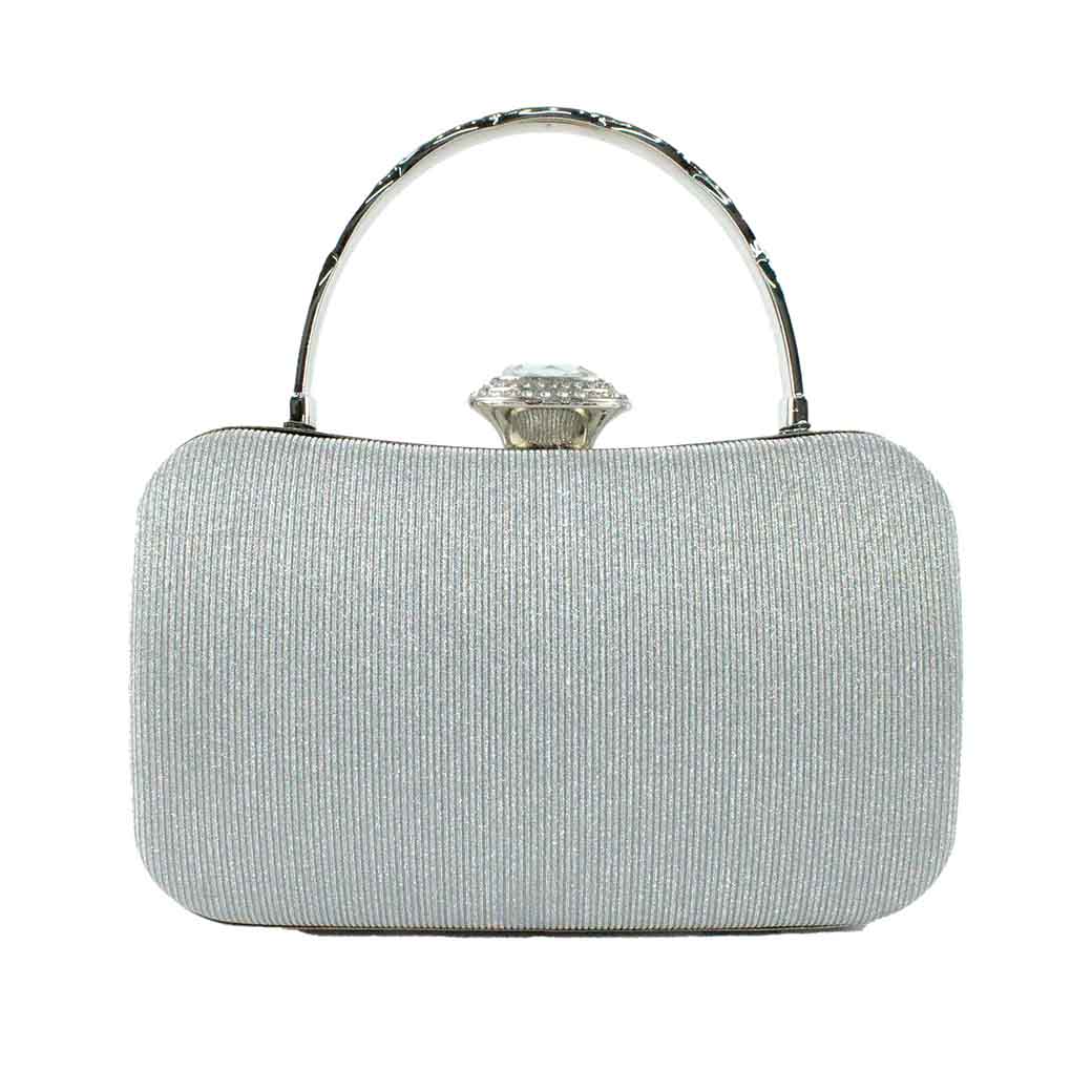 CARTERA DE NOCHE 872 MUJER PLATEADO MAILEA - 1