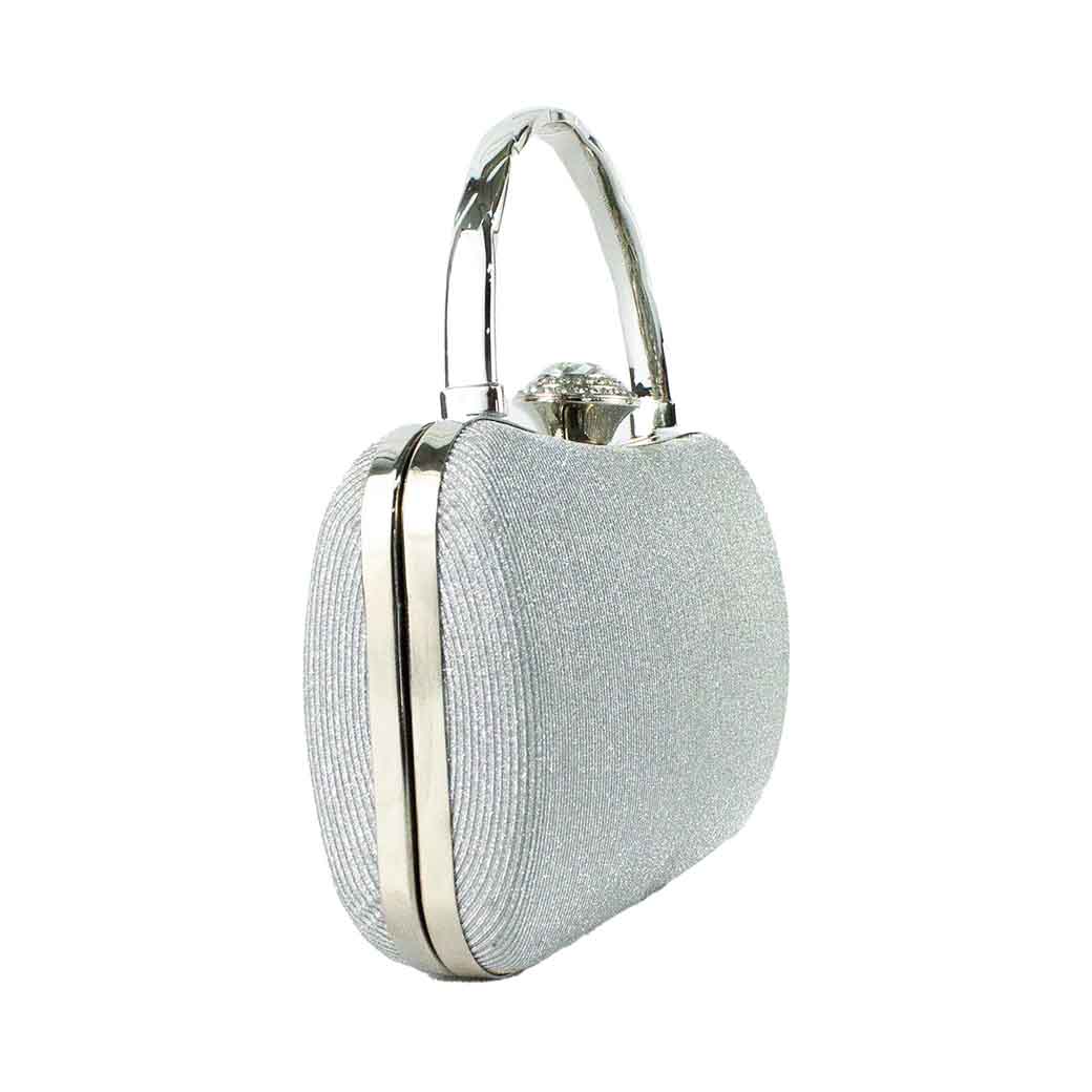 CARTERA DE NOCHE 872 MUJER PLATEADO MAILEA - 2