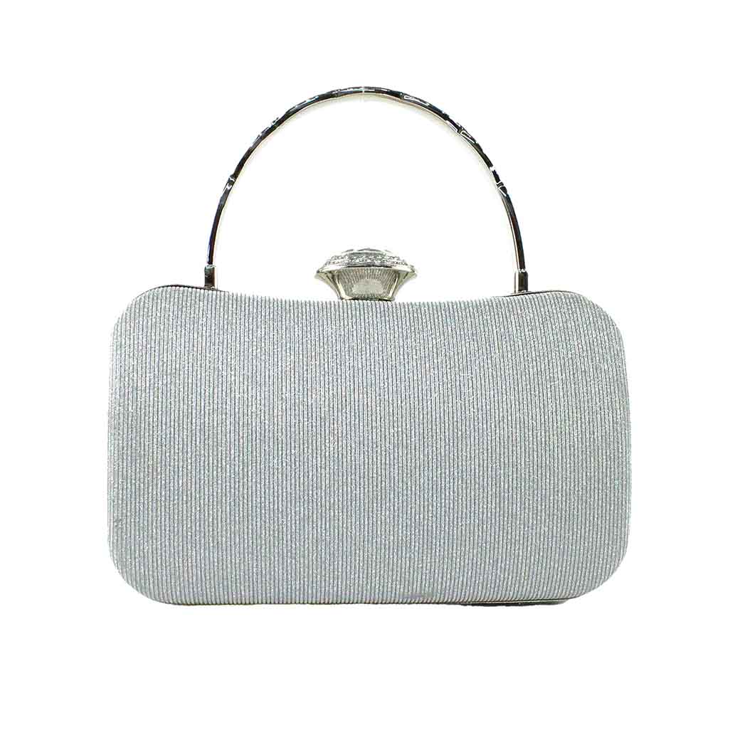 CARTERA DE NOCHE 872 MUJER PLATEADO MAILEA - 3