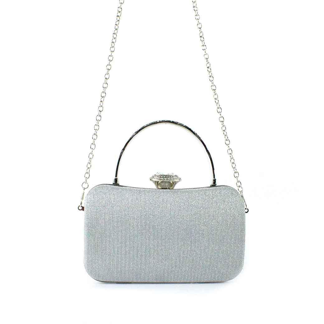 CARTERA DE NOCHE 872 MUJER PLATEADO MAILEA - 5
