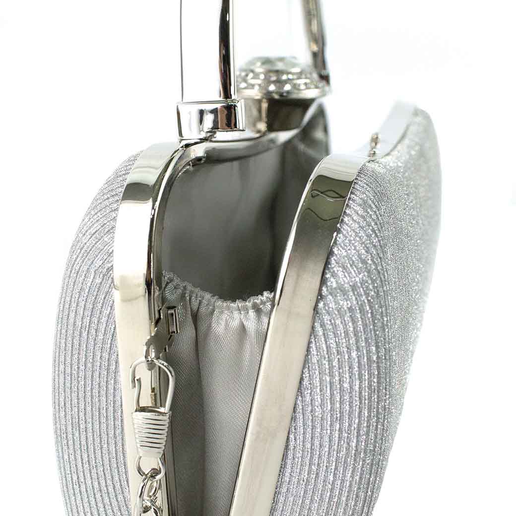 CARTERA DE NOCHE 872 MUJER PLATEADO MAILEA - 8